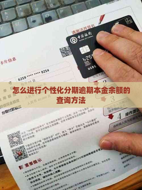 个性化分期本金余额查询方法有哪些